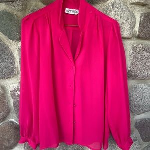 Vintage Women's Jacques Richards Blouse 1980's
